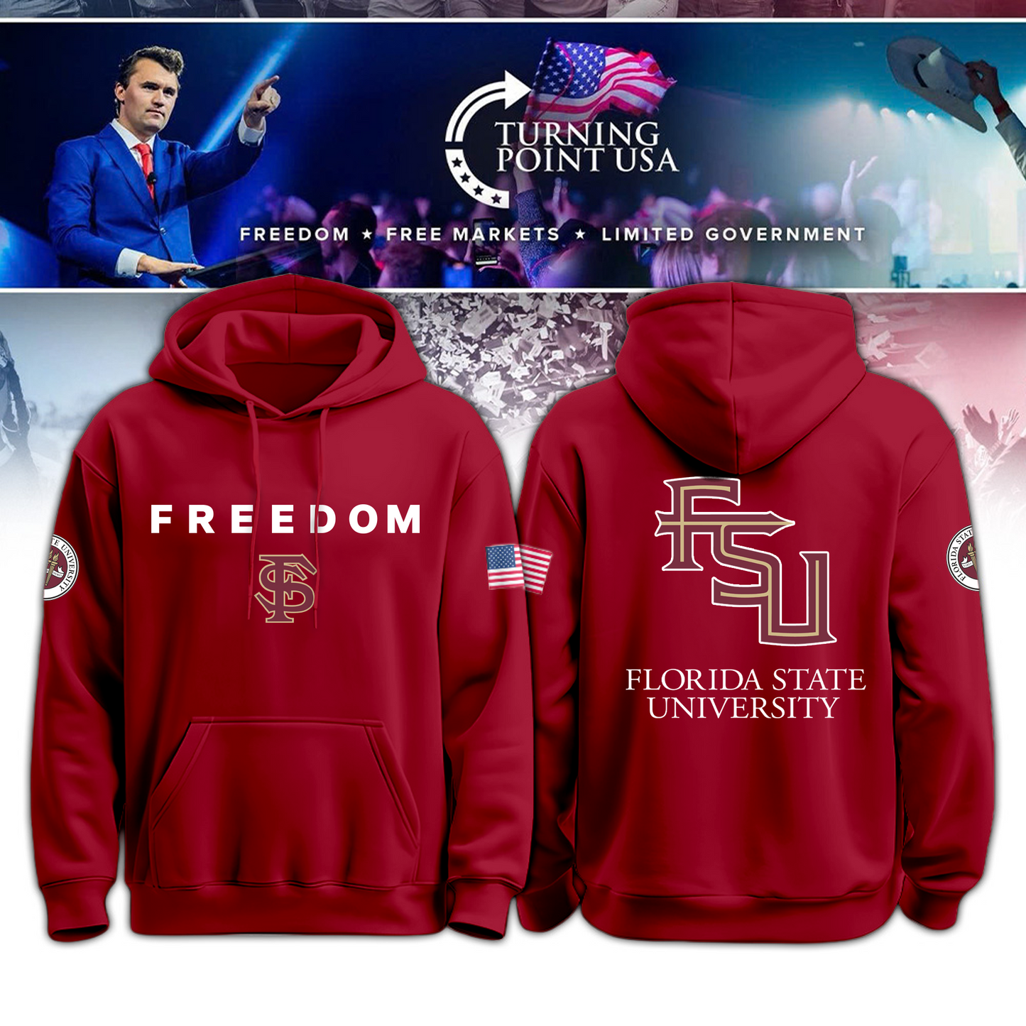 FSU - Florida State University x Freedom Hoodie