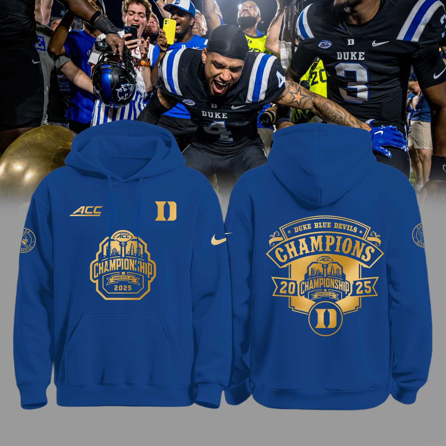 Duke Blue Devils Limited 2025 ACC Champion Edition Hoodie v4