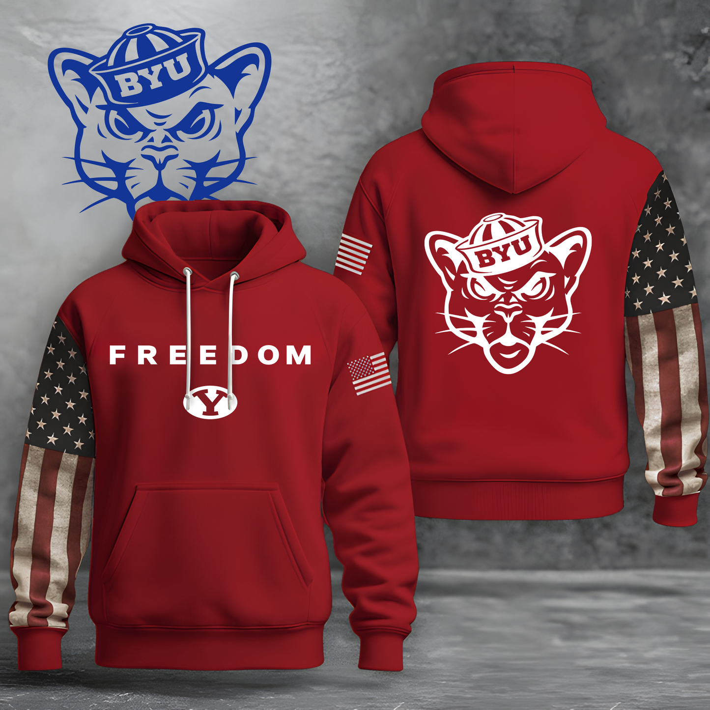 BYU Freedom Military Inspiration Hoodie
