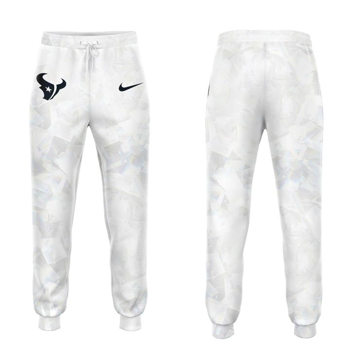 Houston Texans 2025-2026 Icy white Hoodie (Pattern)