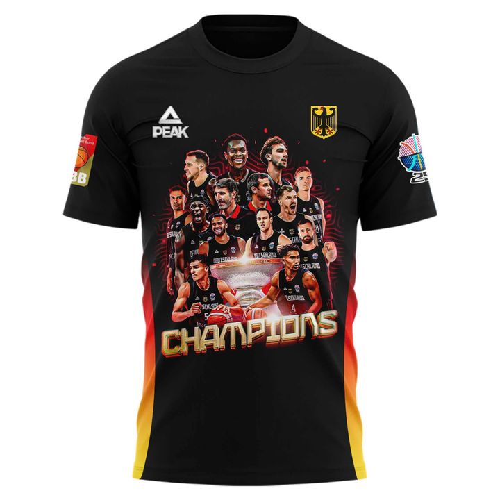 Team Deutschland FIBA EuroBasket 2025 Champions T-shirt