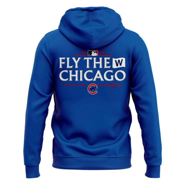 Special October Baseball Post Season 2025 Chicago Cubs Zip Hoodie