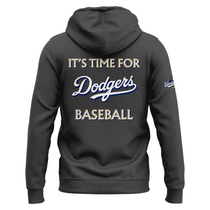 2025 Dodgers National League Champions Gray Hoodie