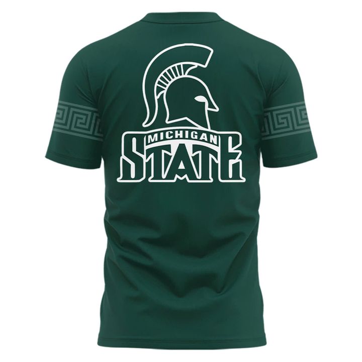 2025 Michigan State Spartans Helmet Logo EST. 1855 Uniform T-Shirt