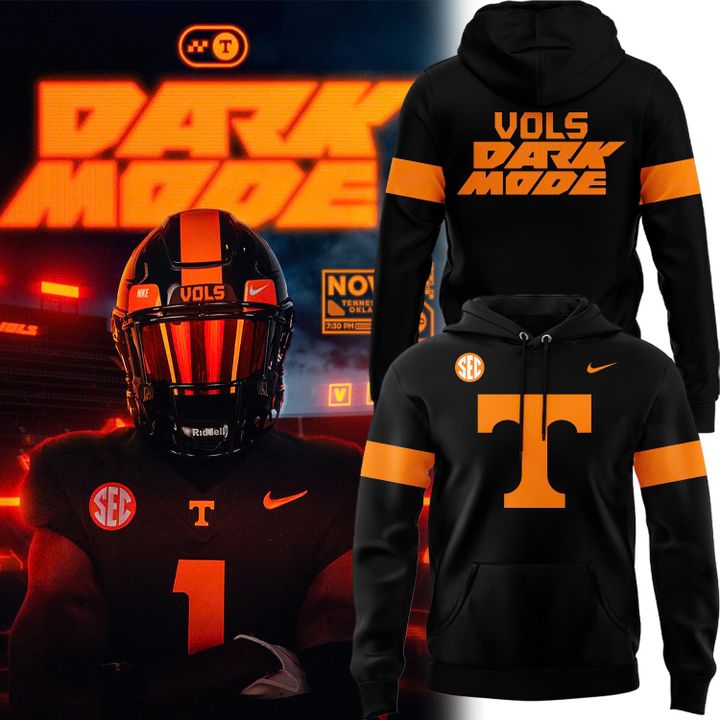 Special Edition Tennessee Football Wordmark Uniform BLack Hoodie.