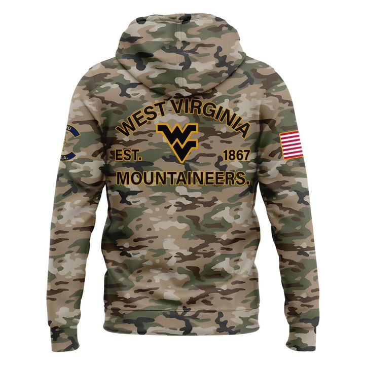 2025 Limited Edition Camo hoodie West Virginia Football for fans