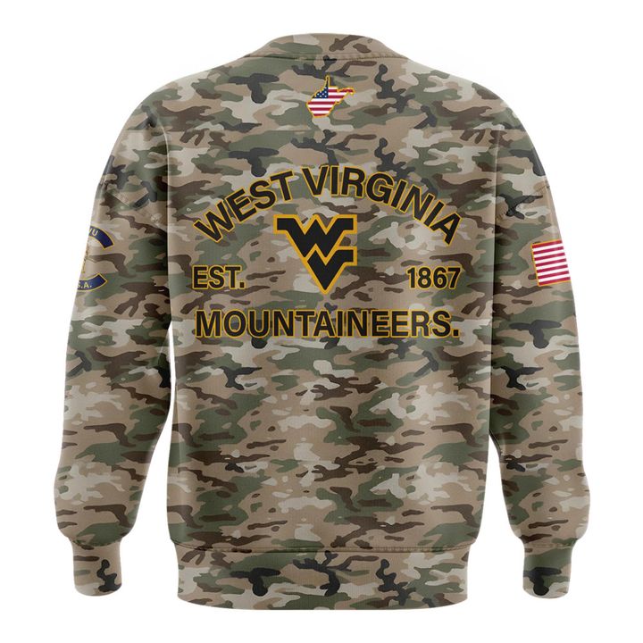 2025 Limited Edition Camo sweatshirt West Virginia Football for fans