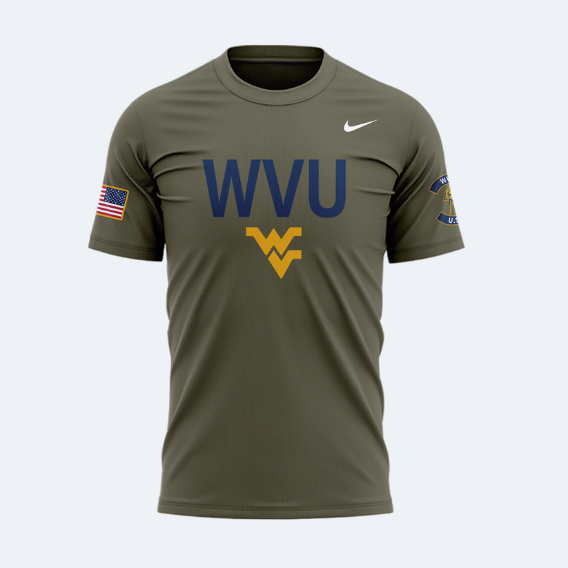 West Virginia Football 2025 Military Appreciation Limited Edition T-shirt