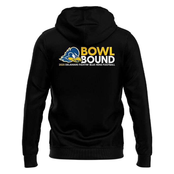 Special Delaware Fightin' Blue Hens 'Bowl Bound' Black Hoodie.