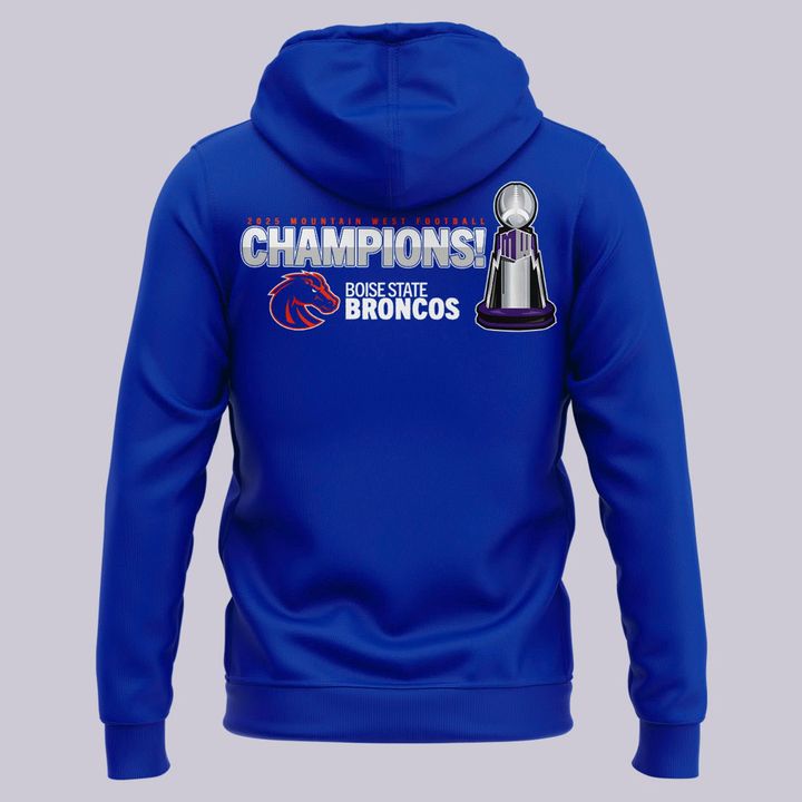 2025 limited edition Hoodie Boise State Broncos Mountain West Football Champions