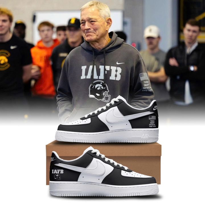 Limited edition New Shoes Coach Kirk Ferentz for fans Iowa Hawkeyes football