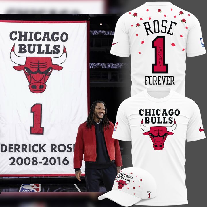 2026 Limited edition SIGNED D-Rose T-Shirt Chicago Bulls for fans