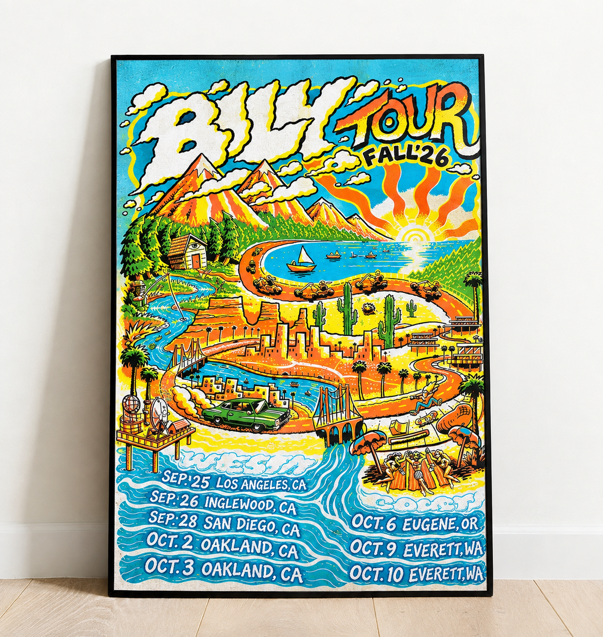Limited Edition Fall Tour 2026 poster