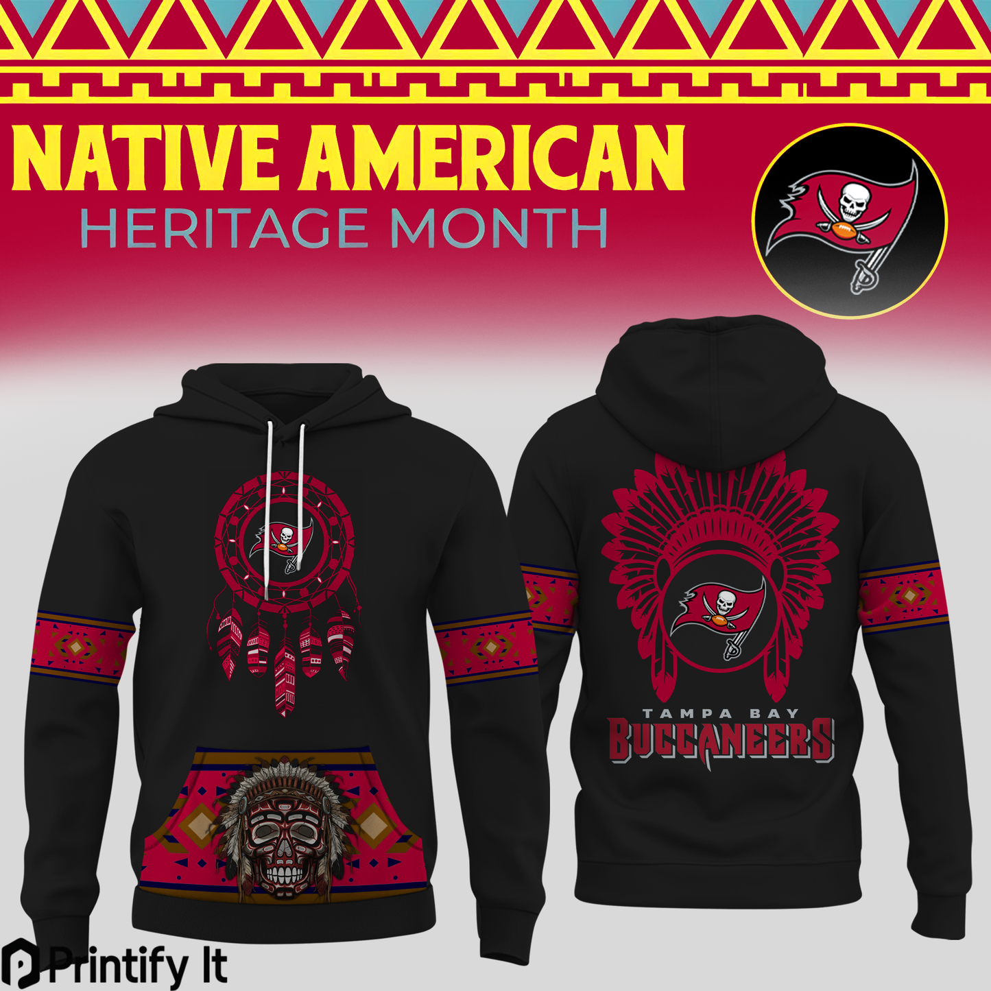 Tampa Bay Buccaneers football Native American Heritage Month Hoodie