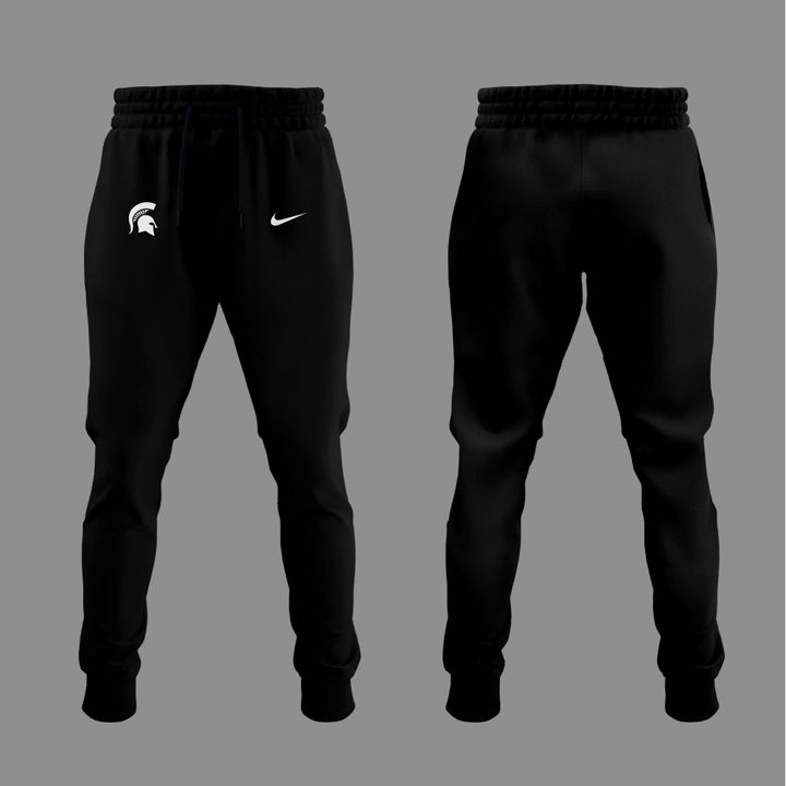 Special New Black Michigan State Spartans Wordmark Alternate Uniform Long Sleeve Shirt