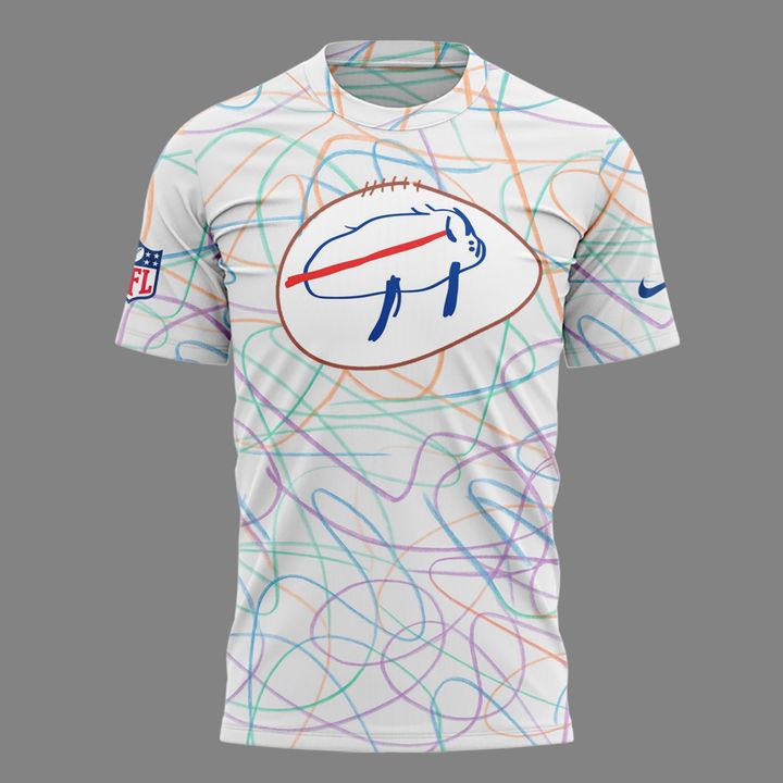Buffalo Bills Tshirt Sesigned By Patients At Buffalo’s Oishei Children’s Hospital