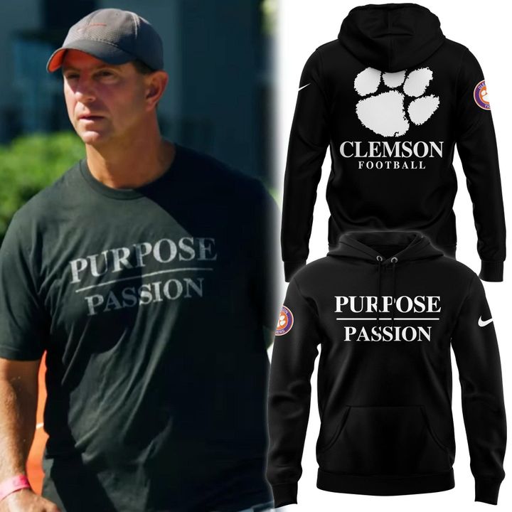 Dabo Swinney Clemson Tigers Football Purpose/Passion Hoodie