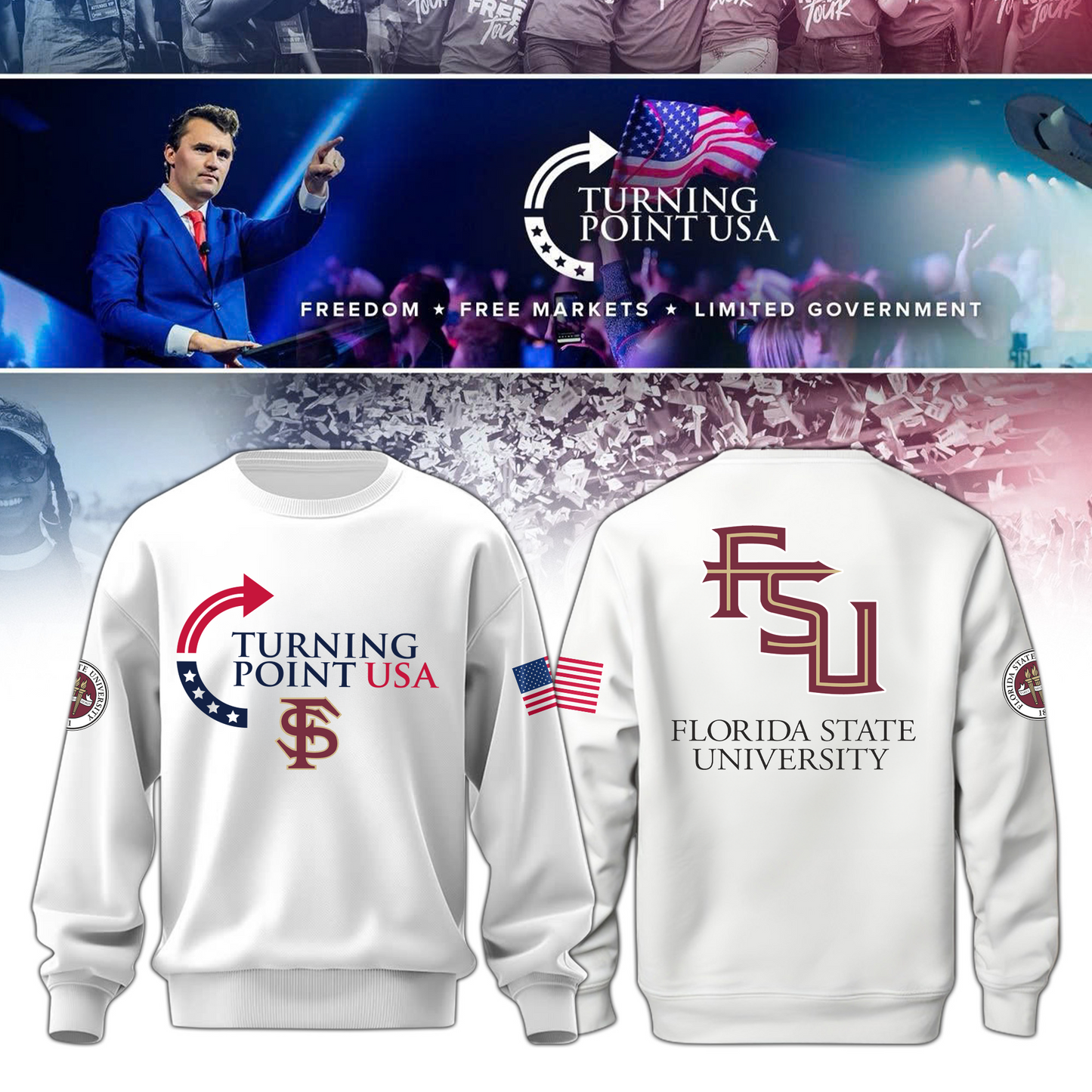 FSU - Florida State University x Freedom Sweatshirt