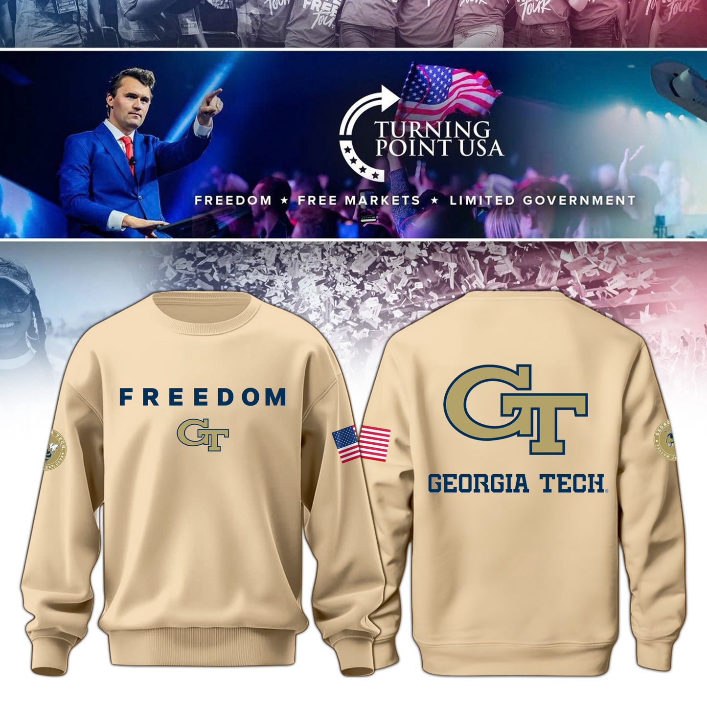 Georgia Tech Freedom Sweater