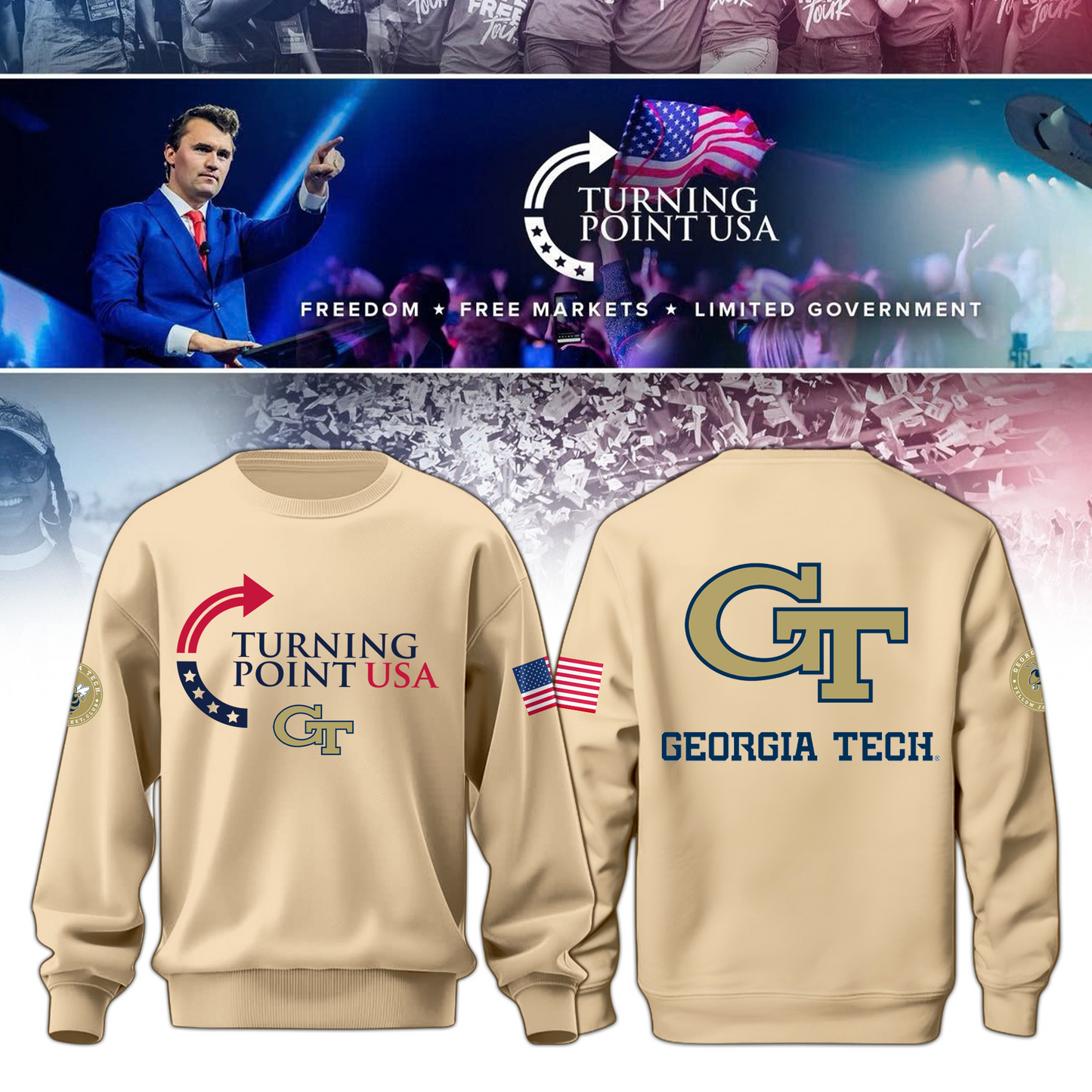 Georgia Tech Freedom Sweater