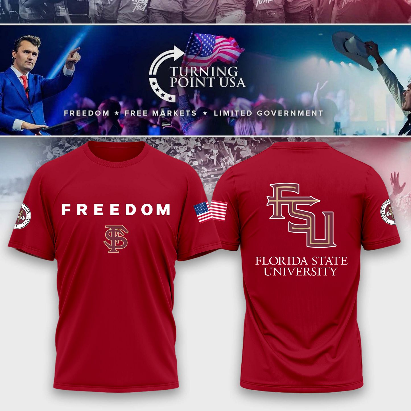 FSU - Florida State University x Freedom T-Shirt