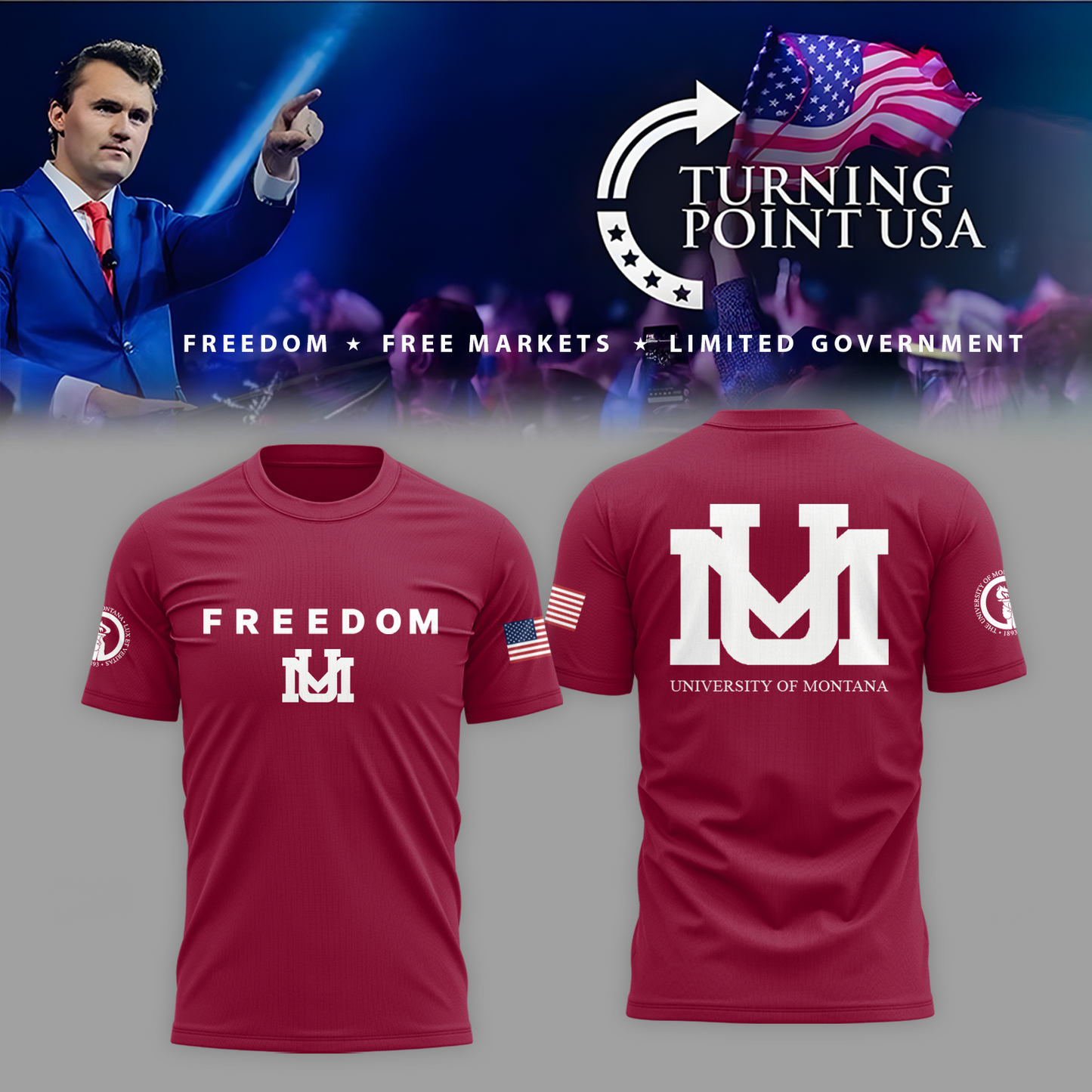 Montana University x Turning Point USA T-Shirt