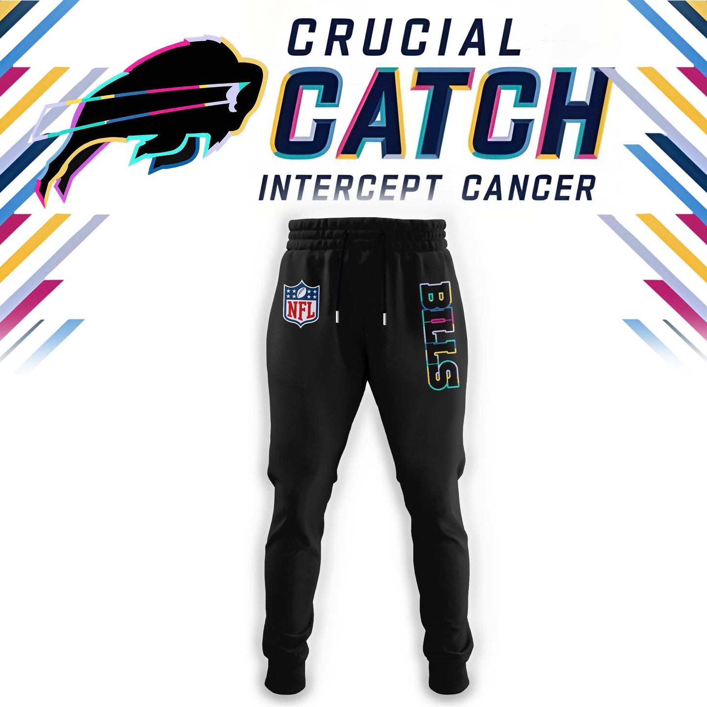 Buffalo Bills 2024 NFL Crucial Catch Combo Tshirt | Cap | Jogger