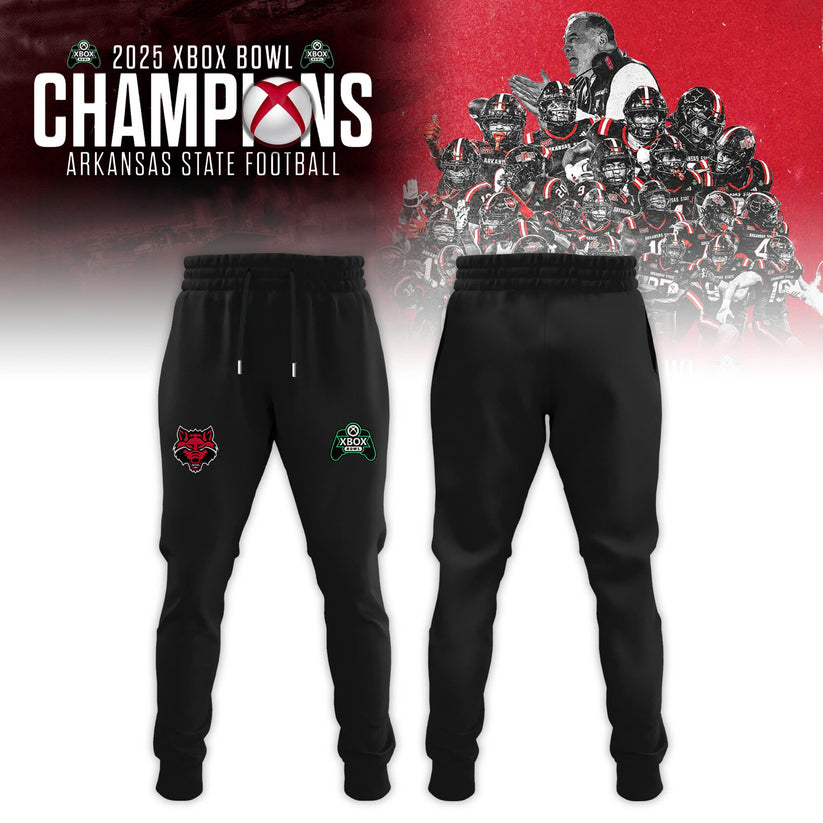Arkansas State Red Wolves 2025 Xbox Bowl Champions Hoodie