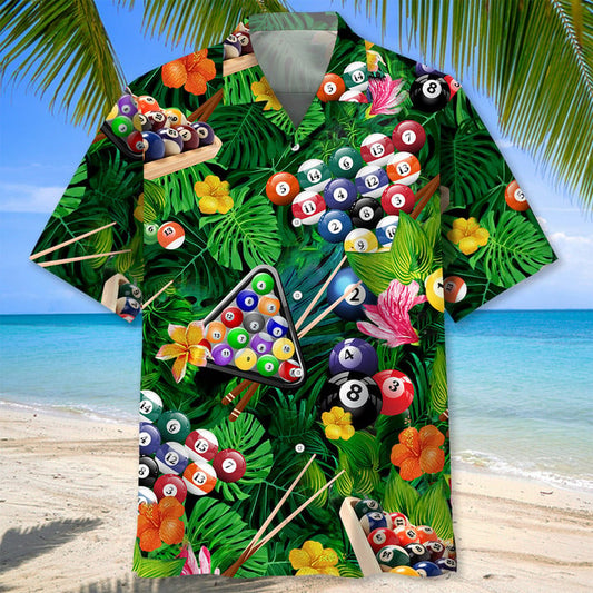 Billiard Tropical Hawaiian Shirt | Billiards Shirt