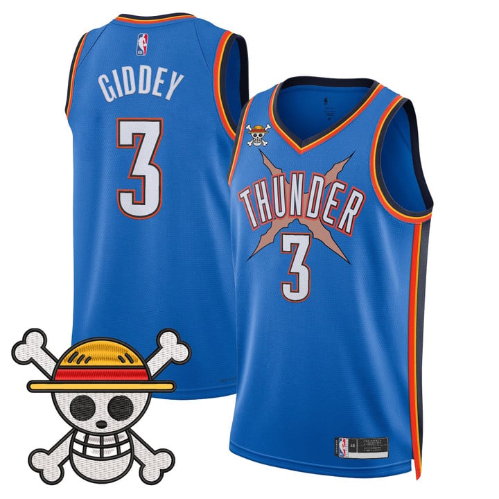 Men's Oklahoma City Thunder x One Piece Swingman Jersey - Stitched