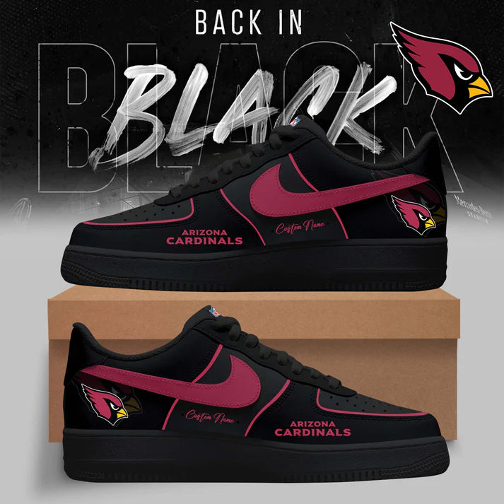 Arizona Cardinals Back in Black Limited Edition AF1 Sneakers