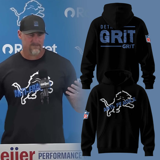 . FDan Campbell Detroit Lions Anti- Fragile Black Hoodie