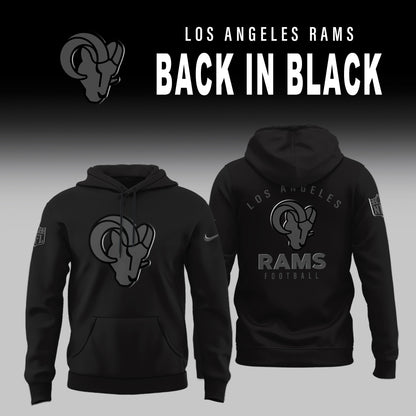 Los Angeles Rams ‘Back in Black’ 2025 Special Edition Hoodie v2