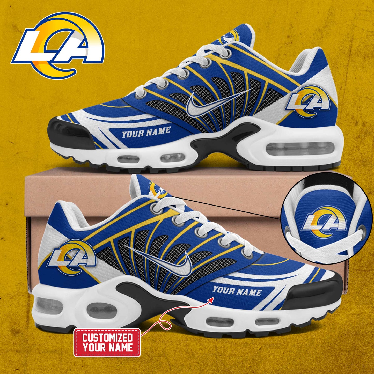 Special Edition Los Angeles Rams 2025 New Shoes