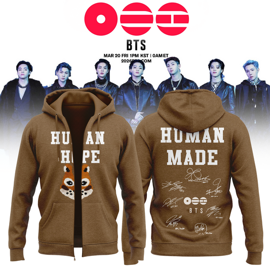 ...BTS The 5th Album Release Limited Edition Signature – Zip Hoodie
