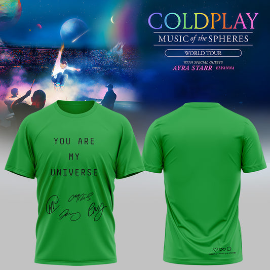 .Coldplay Music of the Spheres World Tour Shirt v4