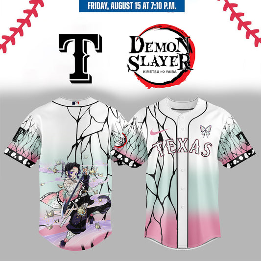 ,,,Texas Rangers _  Limited Edition Demon Slayer Jersey 2025