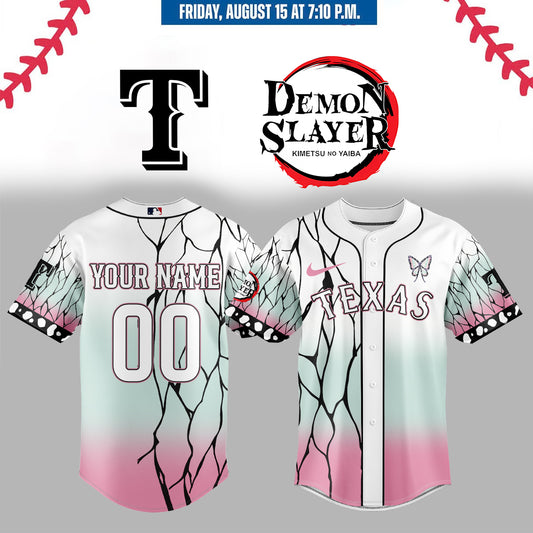 ,,,,Texas Rangers _  Limited Edition Demon Slayer Jersey 2025 (Custom Name &amp; Number)