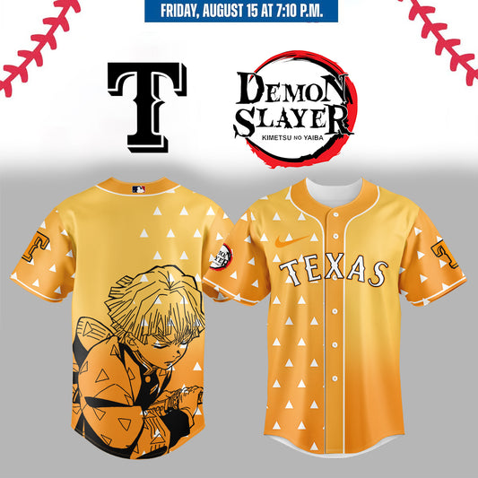,,,Texas Rangers _  Limited Edition Demon Slayer Jersey 2025