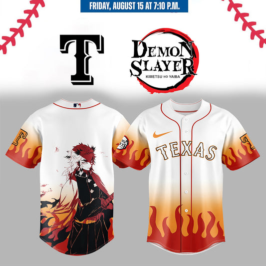 ,,,Texas Rangers _  Limited Edition Demon Slayer Jersey 2025