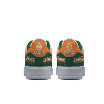 "Free Shipping" - PREMIUM Miami Hurricanes AF1 SNEAKER