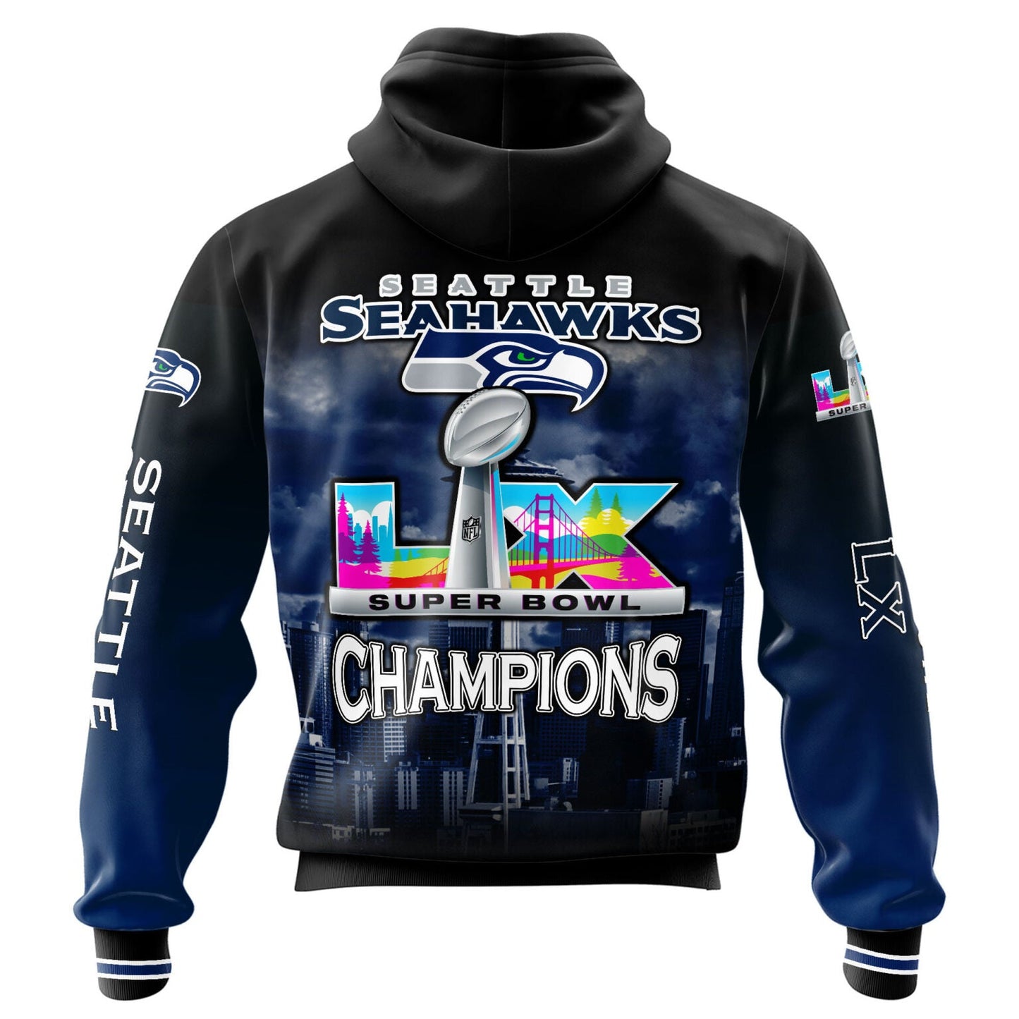 Seattle Seahawks Super Bowl LX Champions Limited Edition Hoodie