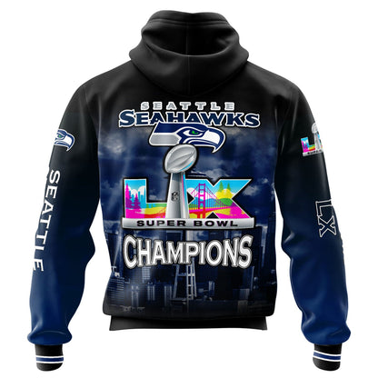 Seattle Seahawks Super Bowl LX Champions Limited Edition Hoodie