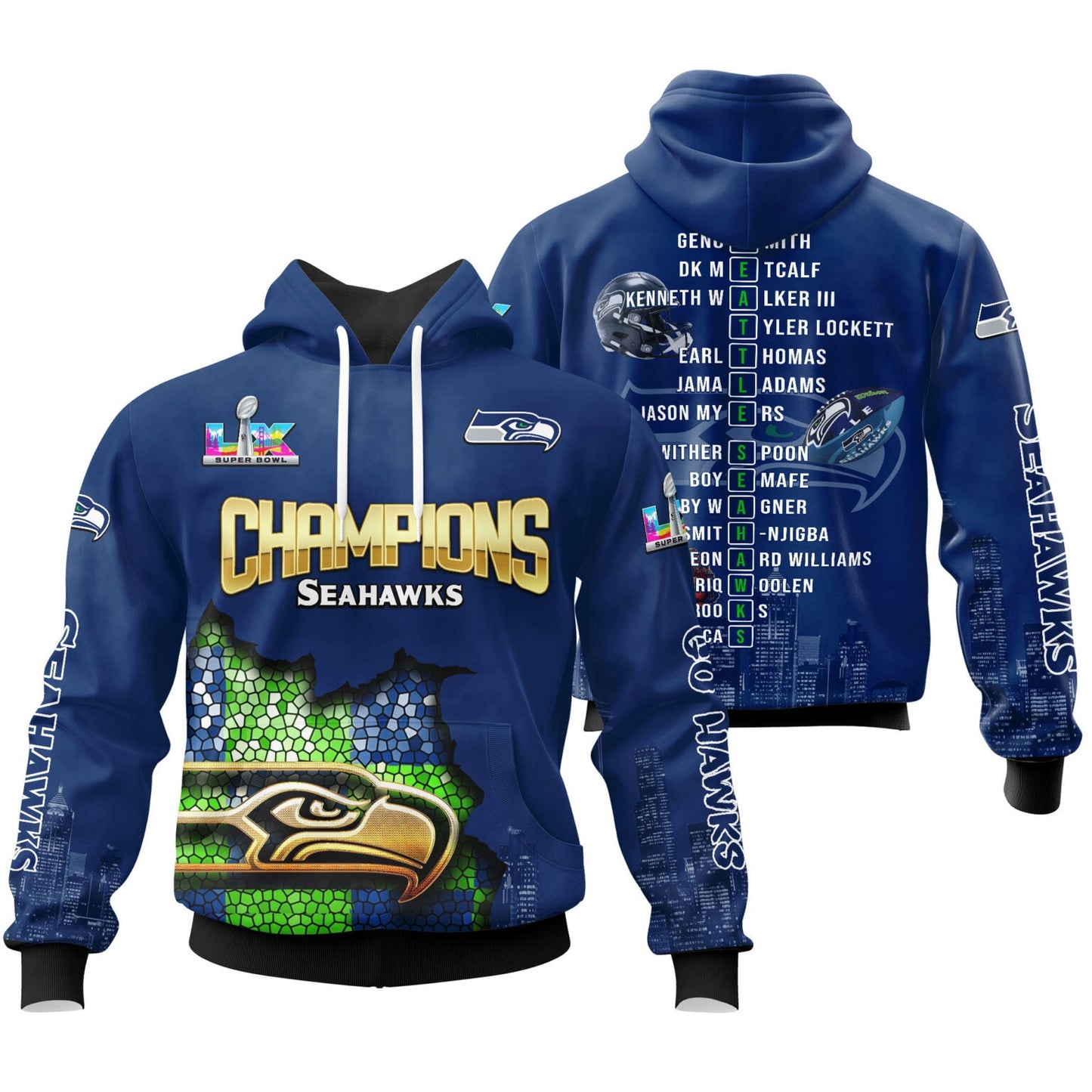 Seattle Seahawks Super Bowl LX Champions Limited Edition Hoodie