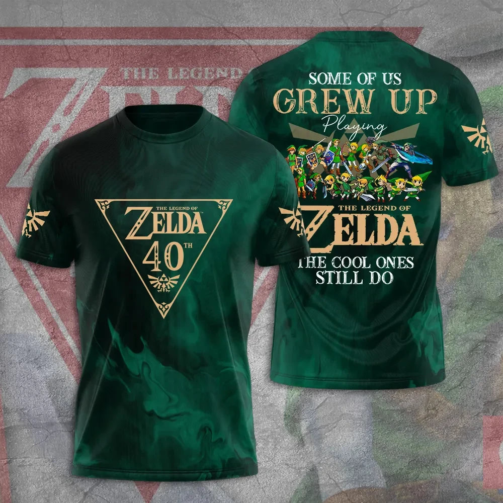 The Legend of Zelda 40th Anniversary T-Shirt Green