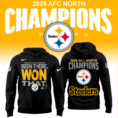 Pittsburgh Steelers 2025 AFC North Division Champions Limited Edition Hoodie