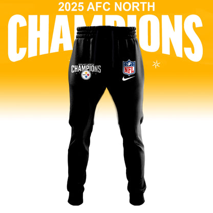 Pittsburgh Steelers 2025 AFC North Division Champions Limited Edition Hoodie