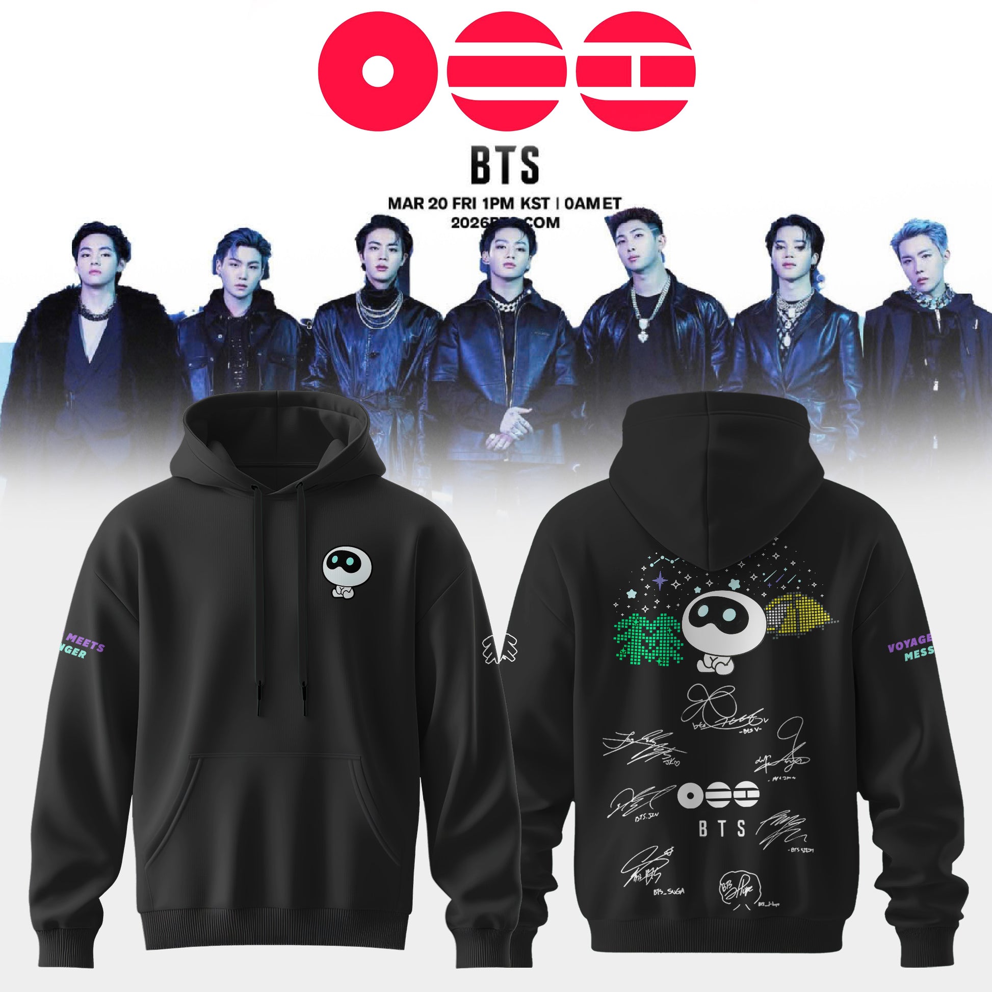 ..BTS The 5th Album Release Limited Edition Signature – Hoodie