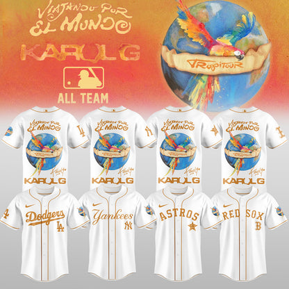 .Baseball x Karol G – Nos Vamos de Tour JERSEY(All Team )