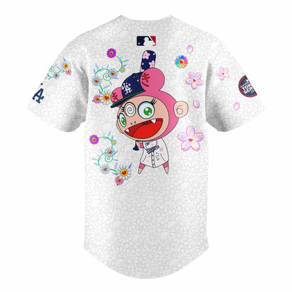 .Takashi Murakami x Dodgers World Tour Tokyo Series White Jersey